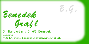 benedek grafl business card